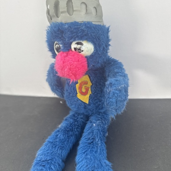VTG 1970s HTF Knickerbocker Super GROVER Plush Muppets Stuffed Toy 13" Sesame St - Picture 4 of 7